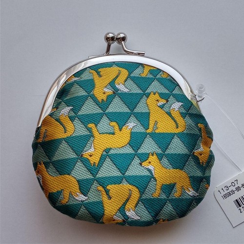 Fox pattern coin case 3x3 - pattern,