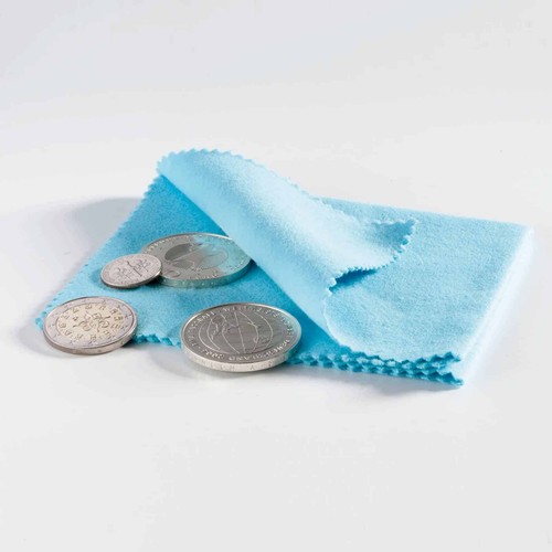 Coin polishing cloth - ,, blue