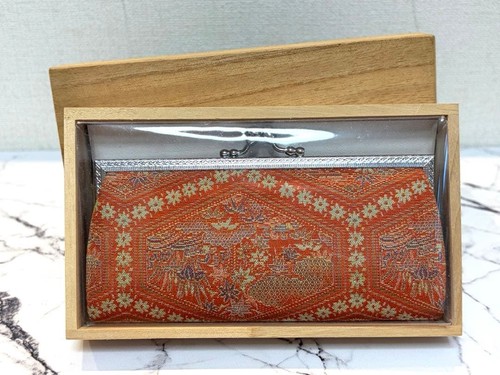 Japanese red wagara coin - wagara, purse