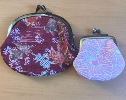 Goldfish floral coin cases - goldfish,